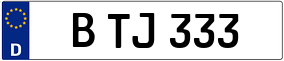 Trailer License Plate